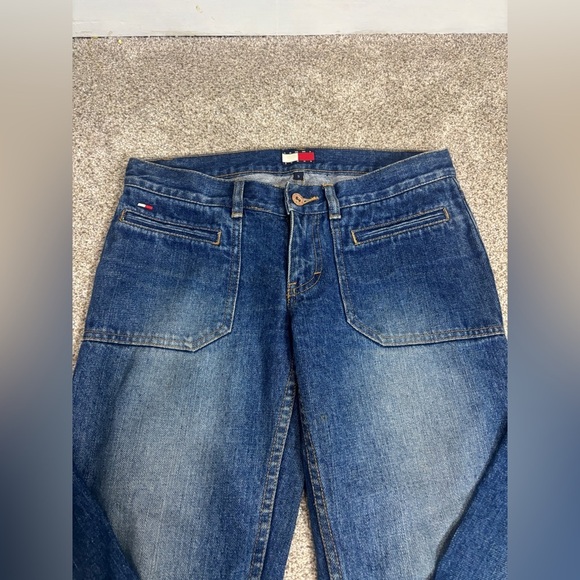 Vintage Y2K Tommy Jeans Low Rise Size 5 Straight Jeans 90s 2002 - Picture 6 of 13